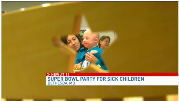 Super Bowl party at The Children's Inn