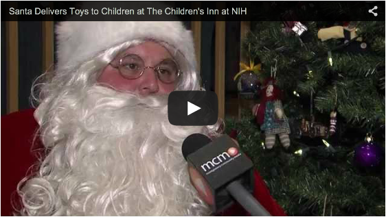 Santa visits The Children's Inn
