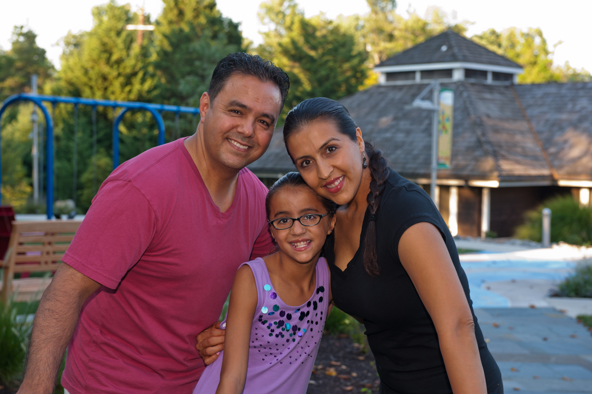 Kayla and Family on Playground