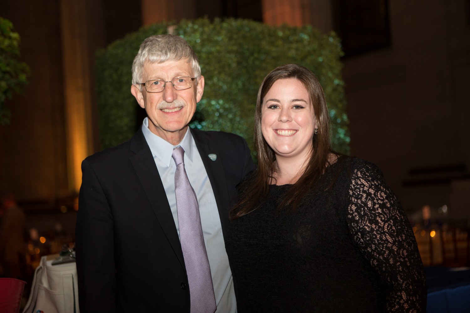 Young woman with Dr. Collins