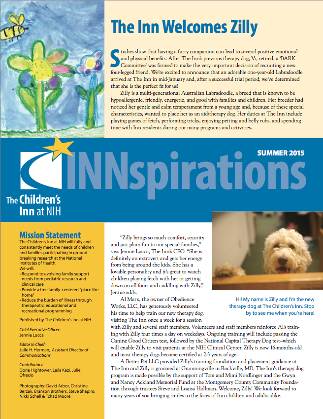 The Children's Inn 2015 Summer Newsletter