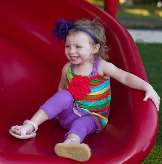 Kamryn on a slide