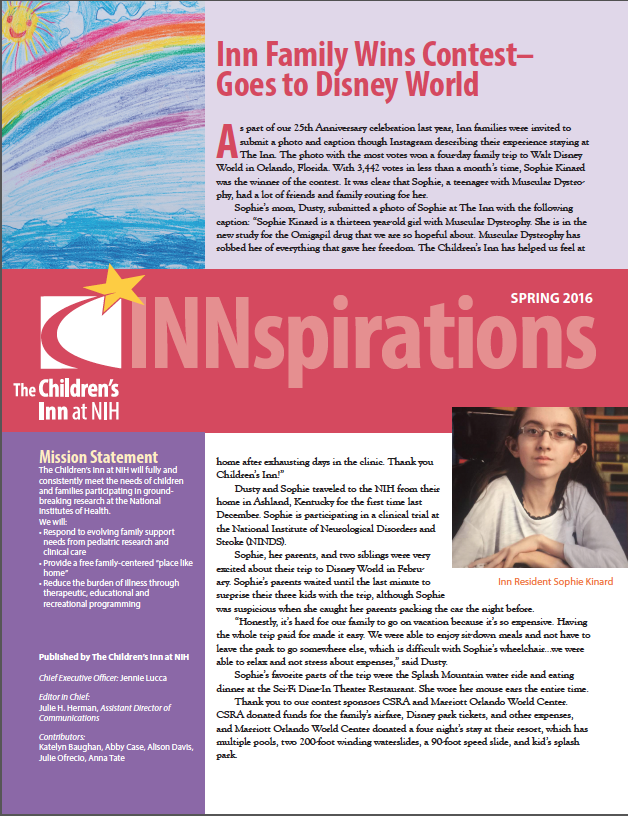 Spring newsletter 2016