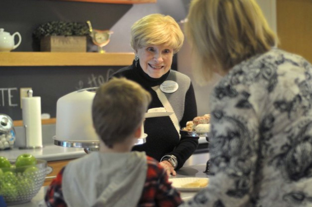 Volunteer Mary Bochanis at The Children's Inn