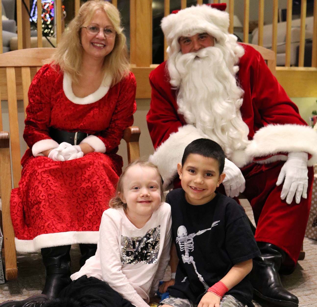 MCPD Santa and Mrs. Clause visit The Children