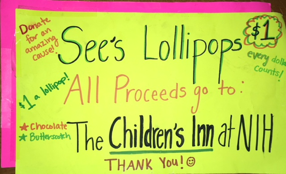 Lollipop poster to raise money for The Children