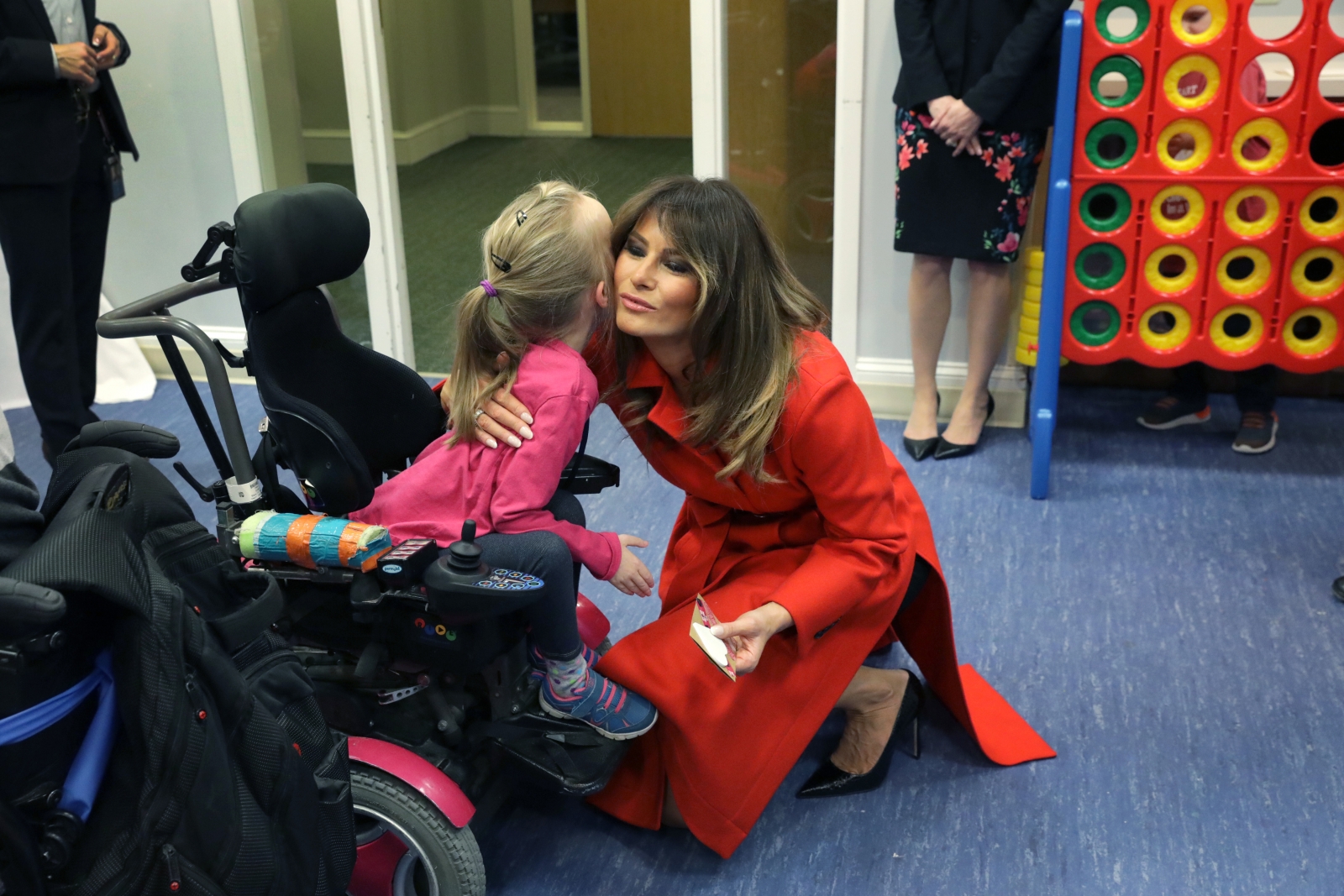 First Lady Melania Trump visited children at The Children's Inn