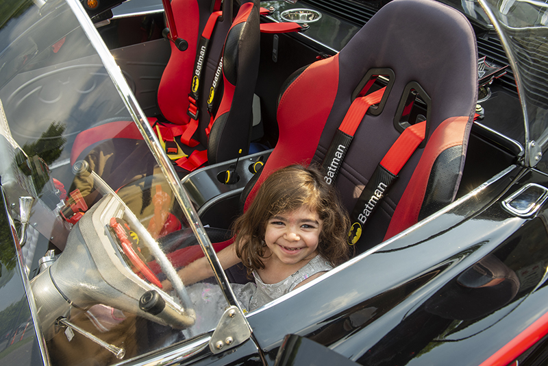 TCI Car Show - Maryam in Batmobile