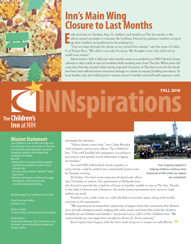 Fall 2018 Newsletter