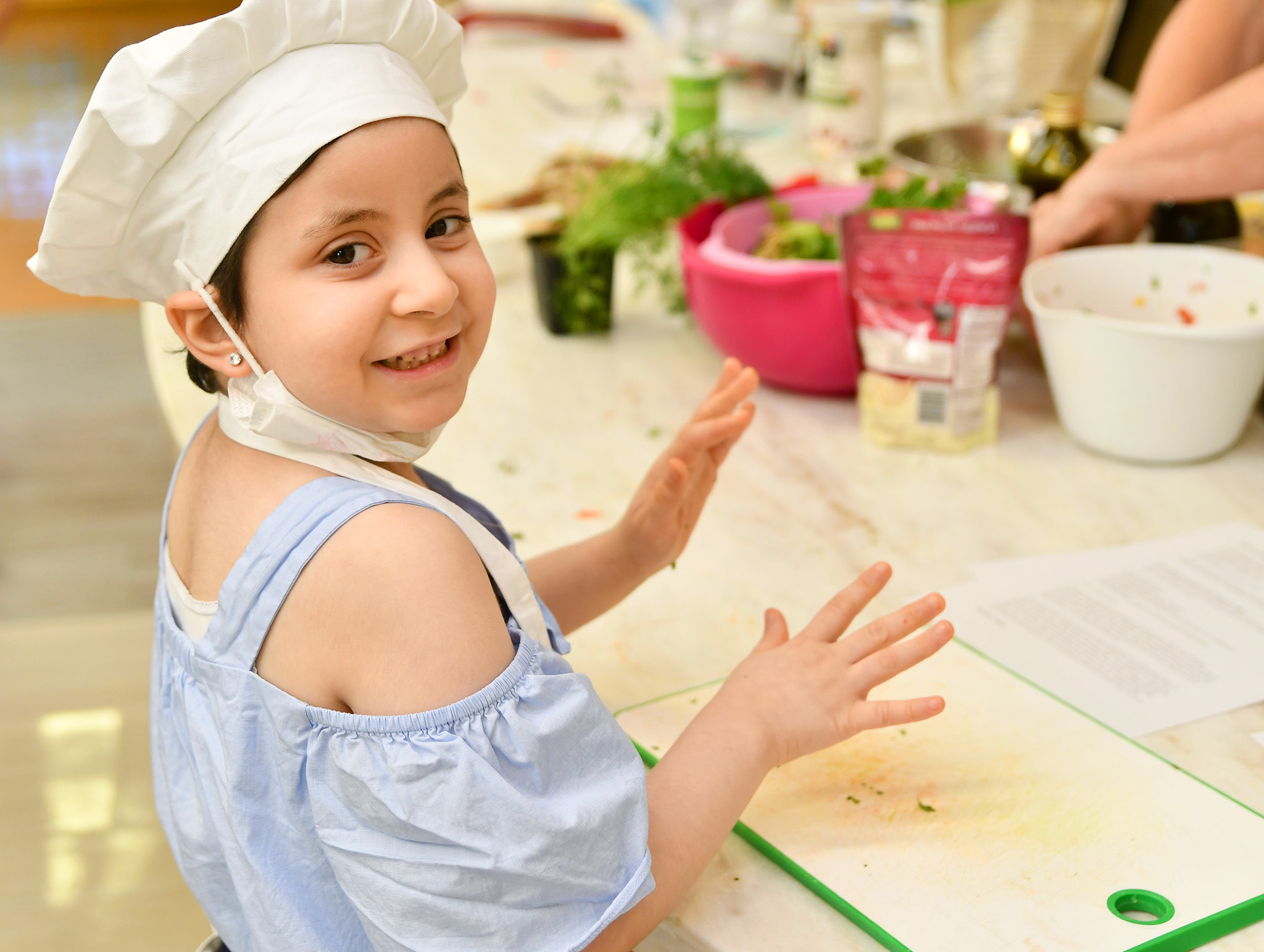 child cooking