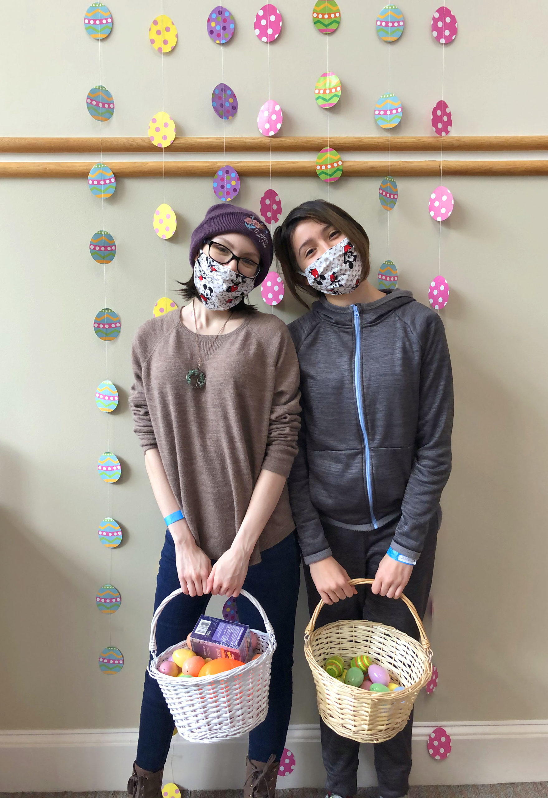 two girls celebrating Easter