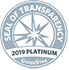 GuideStar seal of transparency 2019 Platinun
