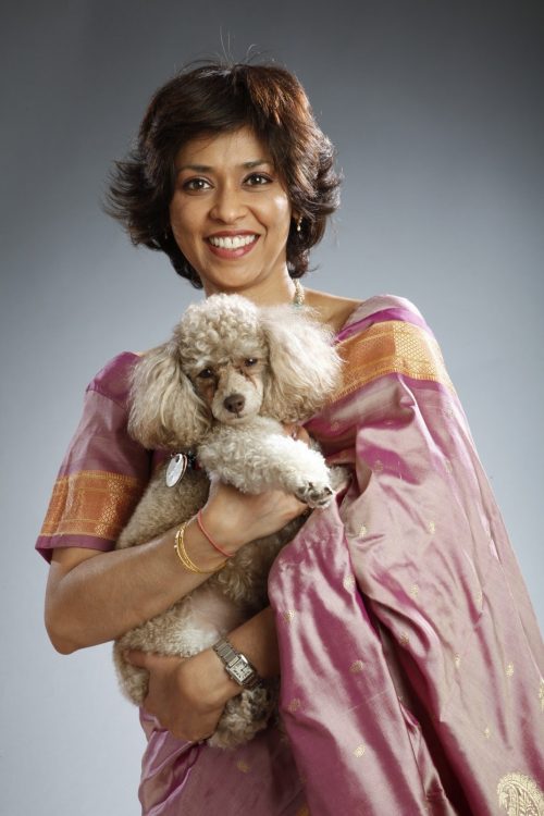 Prachee Devadas and her dog Yuna