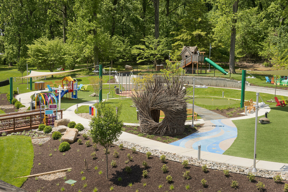 New Park-Playground Adds Large Outdoor Play Space