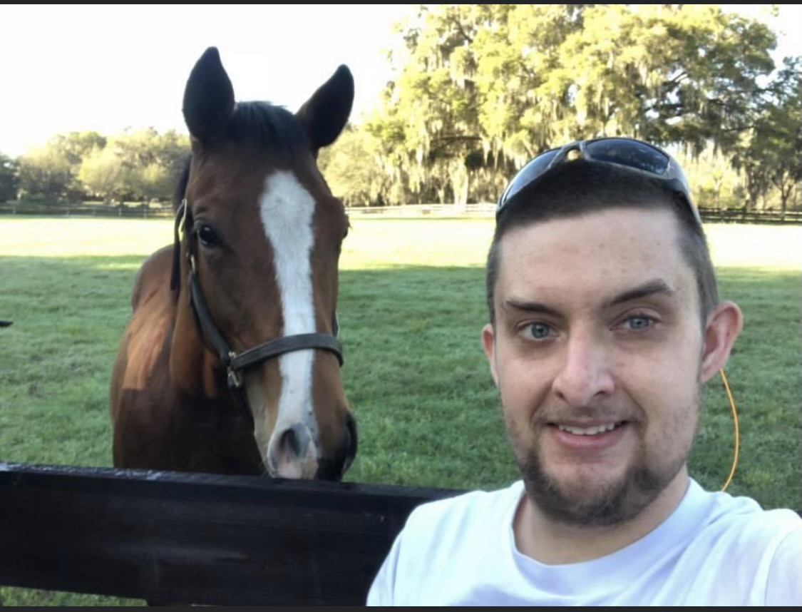 Jordan with a horse