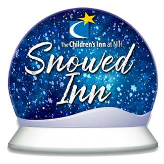 Snowed Inn logo snow globe