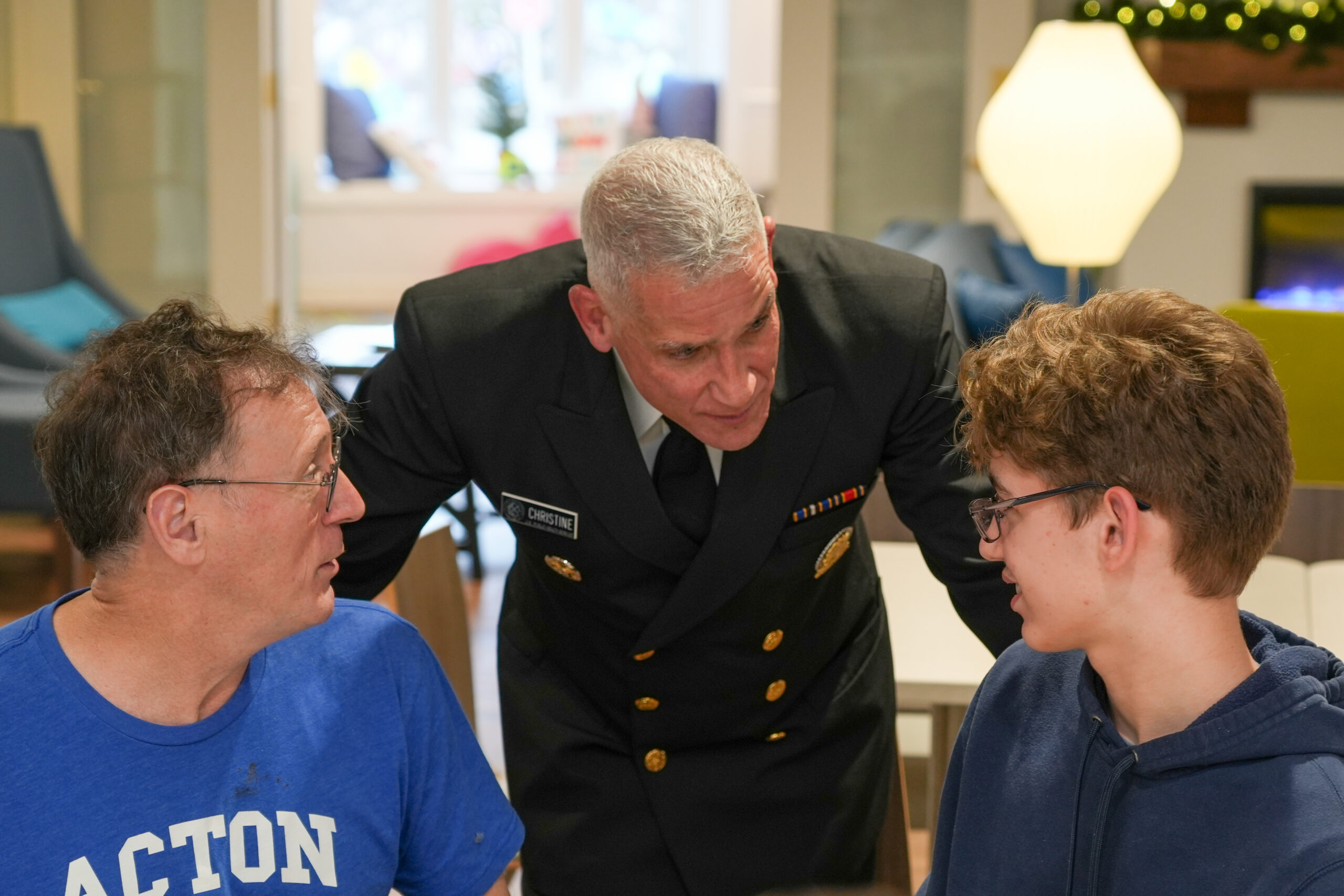 Adm. Christine with family